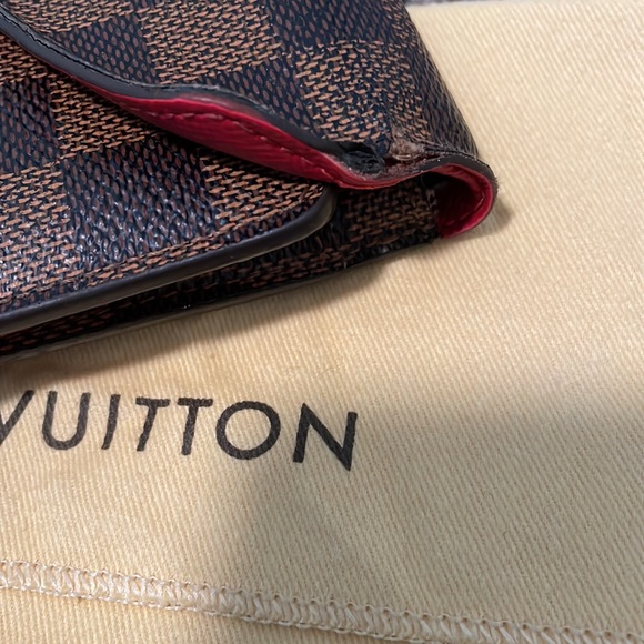 Damier Ebene Josephine Wallet Red - Picture 2 of 9